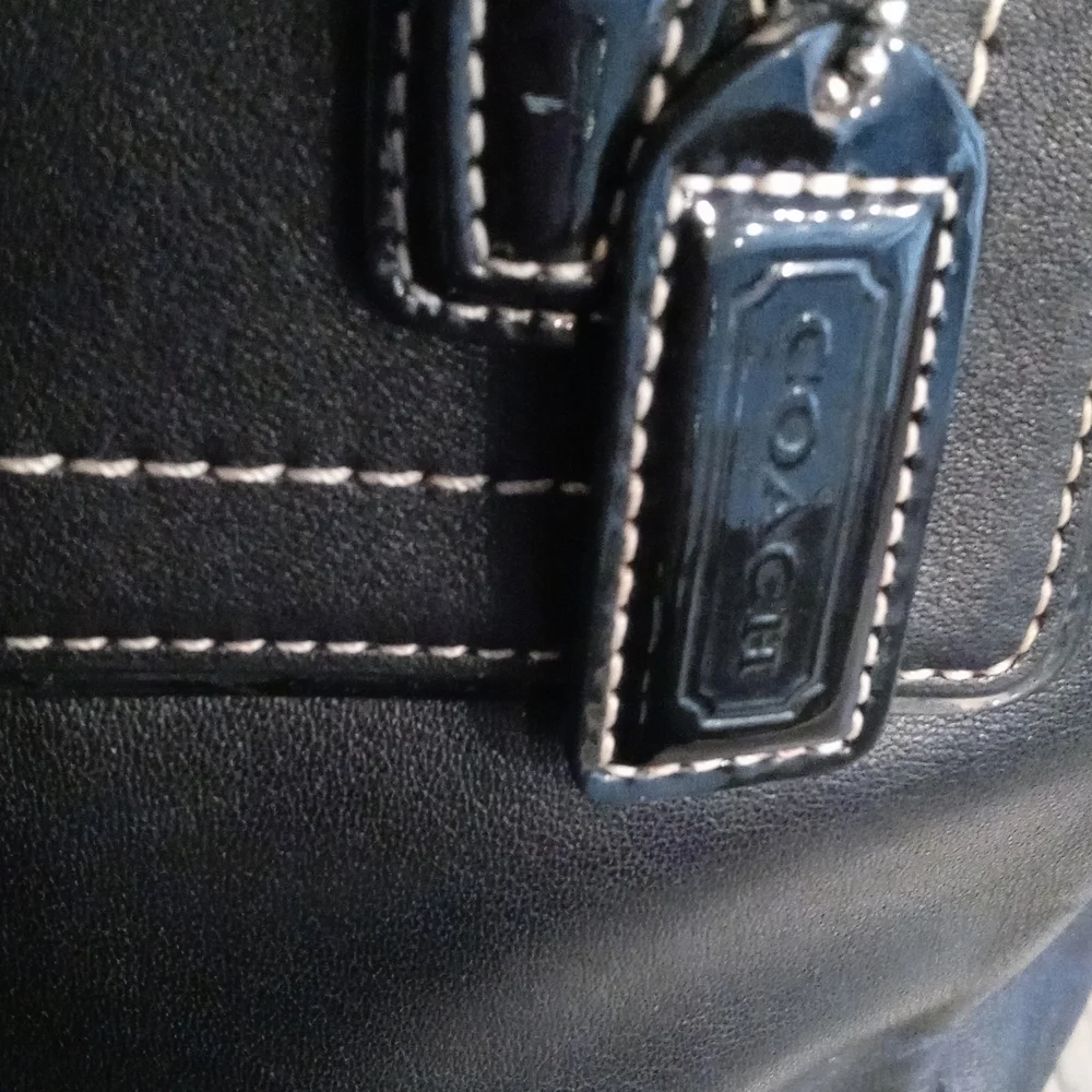 💝Coach Black leather purse Authentic - Picture 7 of 15